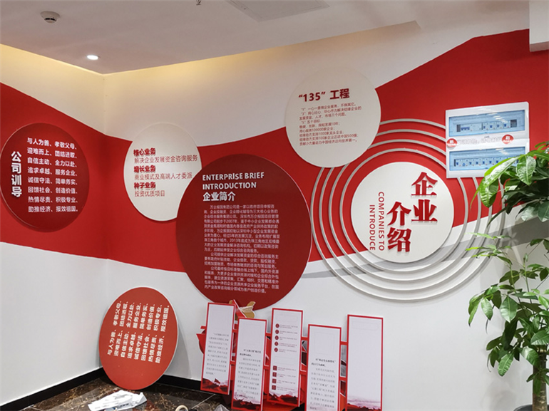 萬(wàn)企報國集團文化墻